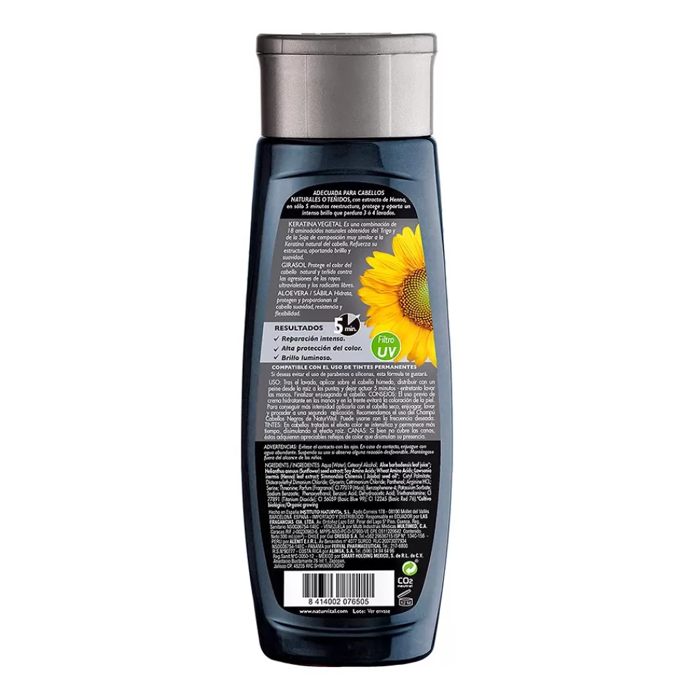 Naturvital Mascarilla Coloursafe Negro Hot