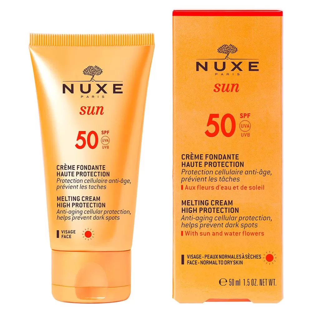 Nuxe Sun Crema Fundente Para El Rostro Alta Proteccion Spf50 Hot