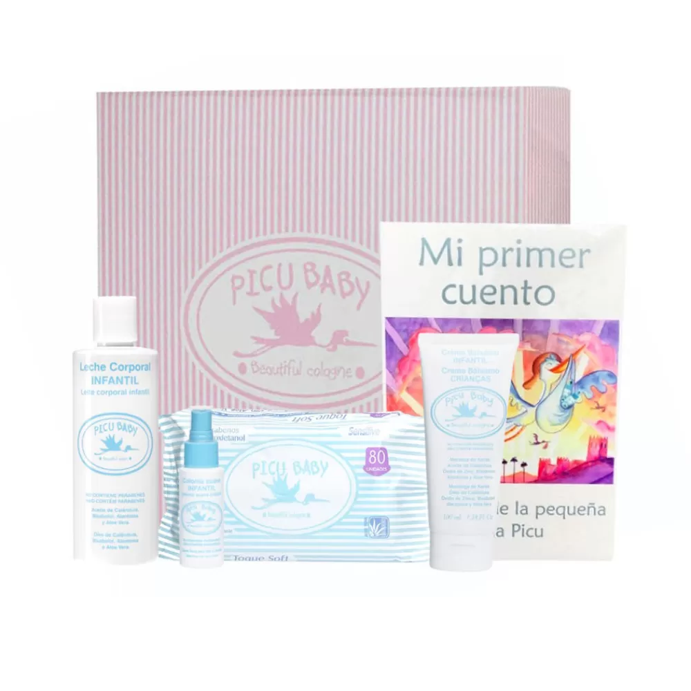 Picu Baby Infantil Caja Rayas Rosa New Lote Store