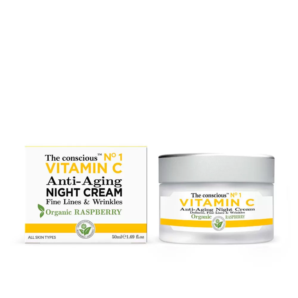 The Conscious™ Vitamin C Anti-Aging Night Cream Organic Raspberry Sale