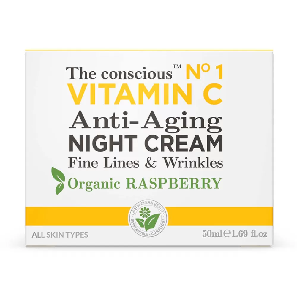 The Conscious™ Vitamin C Anti-Aging Night Cream Organic Raspberry Sale