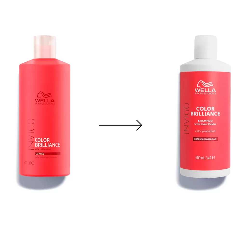 Wella Professionals Invigo Color Brilliance Shampoo Coarse Hair New