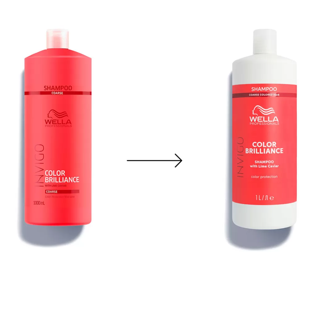 Wella Professionals Invigo Color Brilliance Shampoo Coarse Hair New